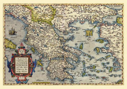 Stara mapa Grecji