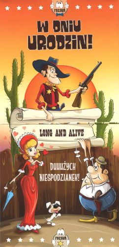 Karnet rozsuwany - Urodziny