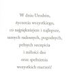 Karnet - Urodziny