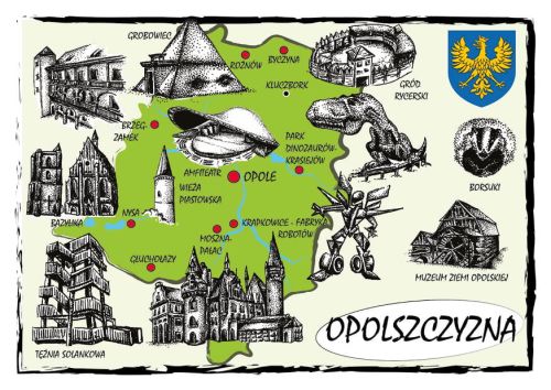 Mapa Opolszczyzny