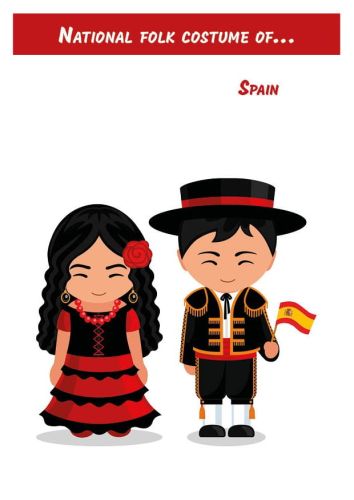 National Folk Costume of... Spain