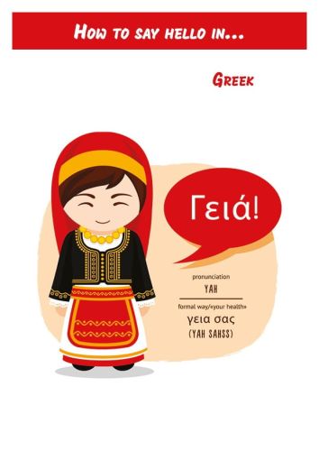 How to say hello in... Greek