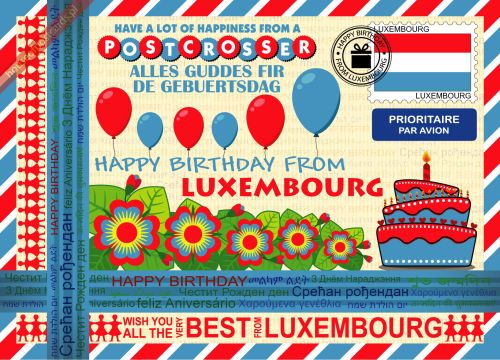 Happy Birthday from... Luxembourg
