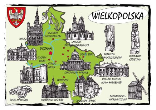 Mapa Wielkopolski