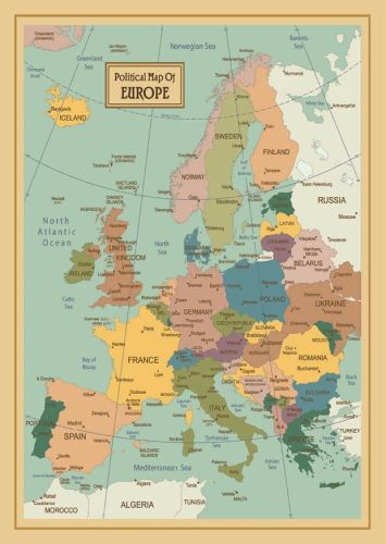 Mapa Polityczna Europy
