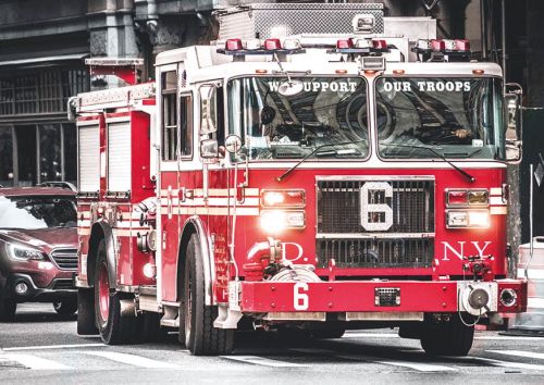 Wóz strażacki w Nowym Jorku