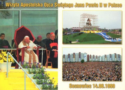Pielgrzymka Jana Pawła II - Sosnowiec 14.06.1999
