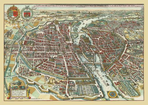 Mapa Paryża