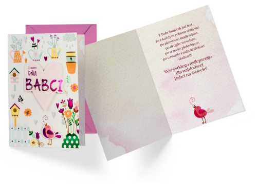 Karnet - Dzień Babci