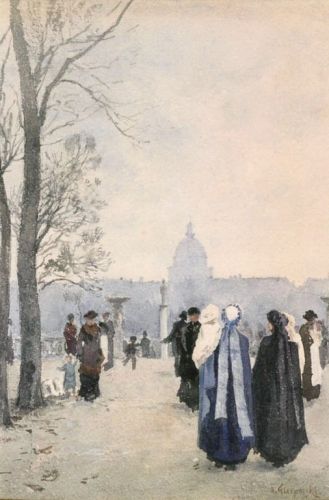 Gierymski Aleksander - Przechadzka w parku