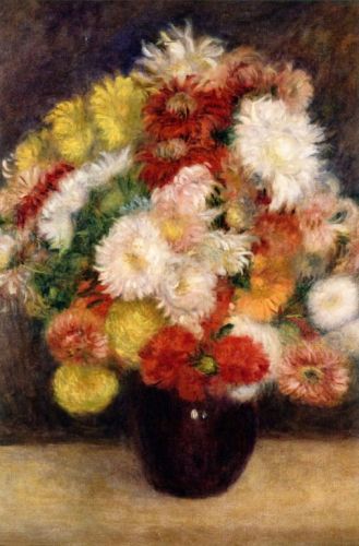Renoir Auguste - Bouquet of Chrysanathemums