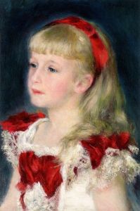 Renoir Auguste - Mademoiselle Grimprel au ruban rouge