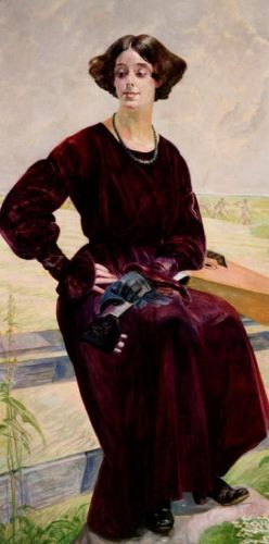 Malczewski Jacek - Skończona pieśń - portret Róży Aleksandrowicz