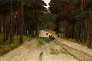 Chełmoński Józef - Droga w lesie