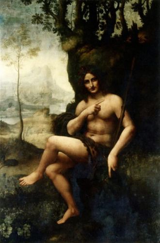 Da Vinci Leonardo - Saint John the Baptist, known as Bacchus