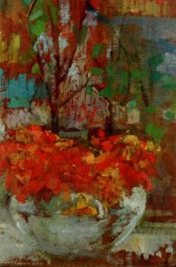 Boznańska Olga - Kompozycja z nasturcjami