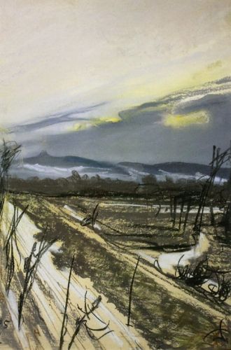 Wyspiański Stanisław - Widok z okna pracowni artysty na Kopiec Kościuszki