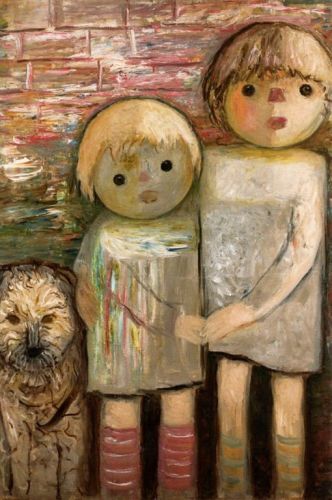 Makowski Tadeusz - Dwoje dzieci z psem