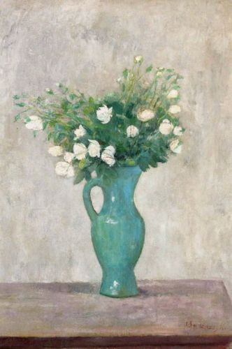 Makowski Tadeusz - Bukiet w zielonym wazonie