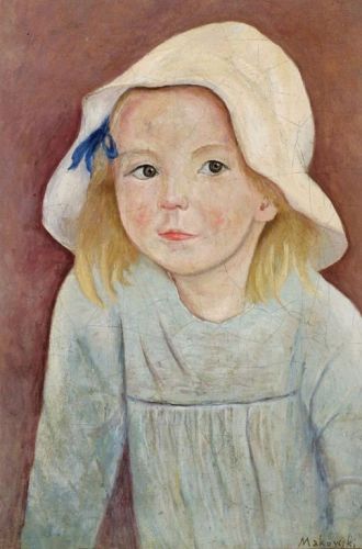 Makowski Tadeusz - Dziewczynka w białym kapeluszu