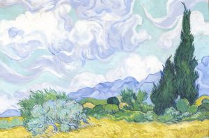 van Gogh Vincent - Wheat Field with Cypresses