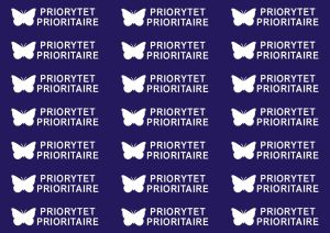 Naklejki: Priorytet (Motyl)