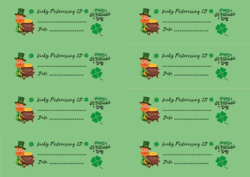Naklejki: Lucky Postcrossing ID