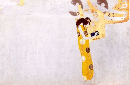 Klimt Gustav - Beethoven Frieze: "The Longing for Happiness Finds Appeasement in Poetry"