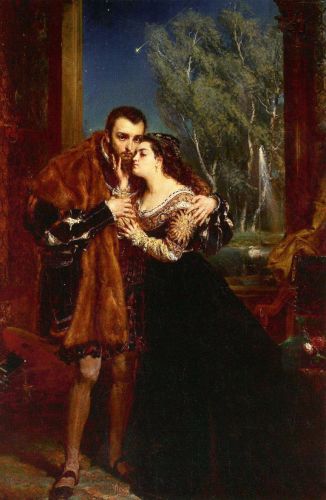 Matejko Jan - Zygmunt August z Barbarą na dworze radziwiłłowskim w Wilnie