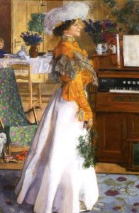 Mehoffer Józef - Portret żony (Na letnim mieszkaniu)