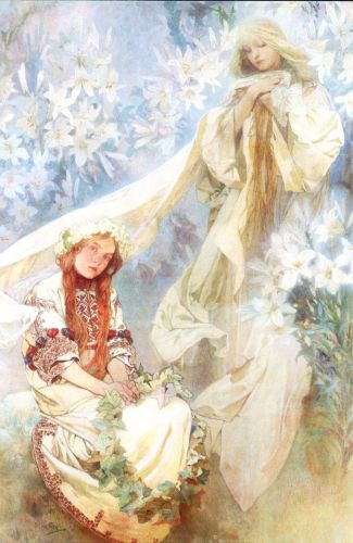 Mucha Alfons - Madonna of the Lilies