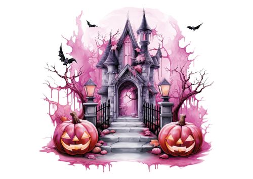 Różowe Halloween