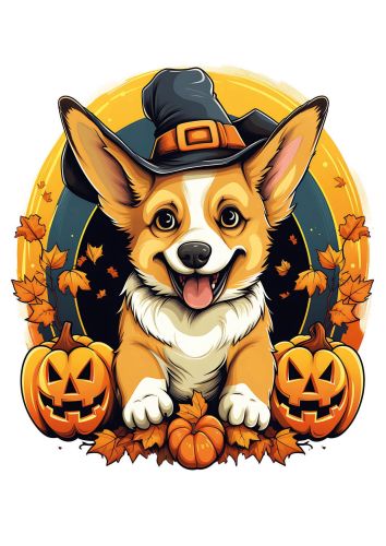 Halloween Corgi