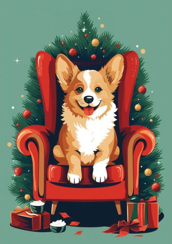 Świąteczny Corgi
