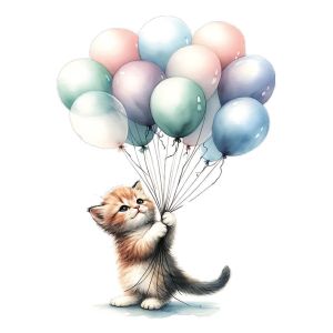 Kot z Balonami