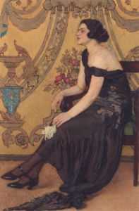 Mehoffer Józef - Róża Saronu - Portret Zofii Minderowej