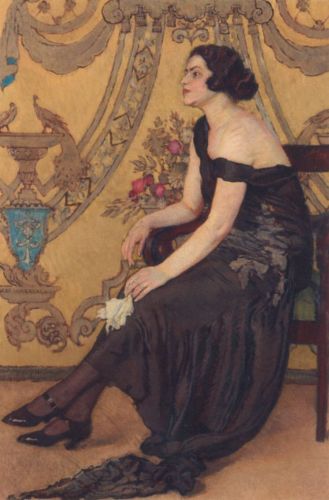 Mehoffer Józef - Róża Saronu - Portret Zofii Minderowej