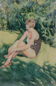 Mehoffer Józef - Siedząca