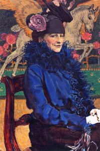 Mehoffer Józef - Portret żony artysty z Pegazem