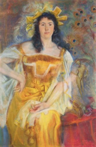 Wyspiański Stanisław - Portret Honoraty Leszczyńskiej w roli Katarzyny z "Poskromienia złośnicy"