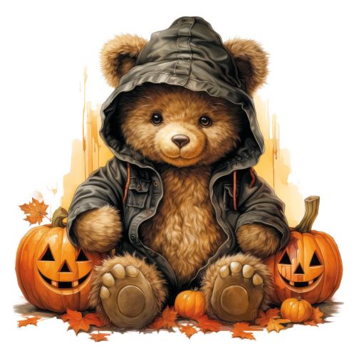 Halloweenowy Misiaczek