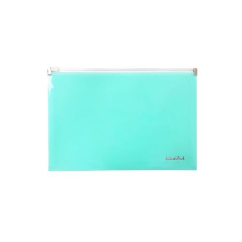 Teczka na suwak - A5 - pastelowy zielony