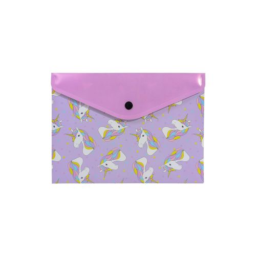 Teczka na zatrzask - A5 - jednorożec