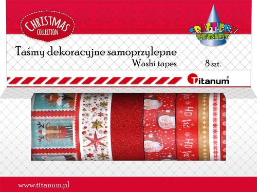 Zestaw 8 taśm ozdobnych Boże Narodzenie