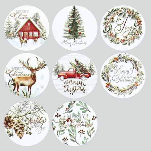 Naklejki papierowe na rolce: Jednorożce