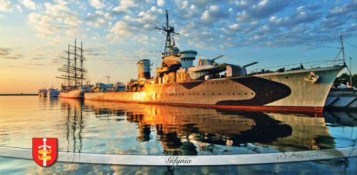 Gdynia - pocztówka panoramiczna