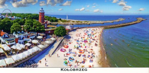 Kołobrzeg - pocztówka panoramiczna