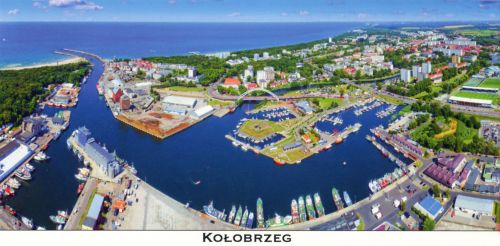 Kołobrzeg - pocztówka panoramiczna