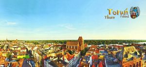 Toruń - pocztówka panoramiczna