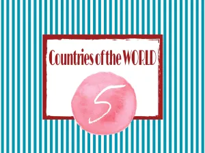 Countries of the World - Zestaw 5 szt